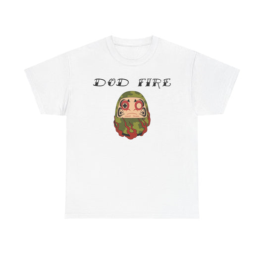 DOD Fire Camouflage Daruma Graphic Shirt