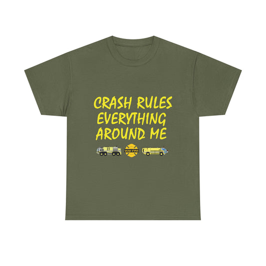 Crash Rules Everything Around Me T-Shirt — Wu Retro Firefighter Tee