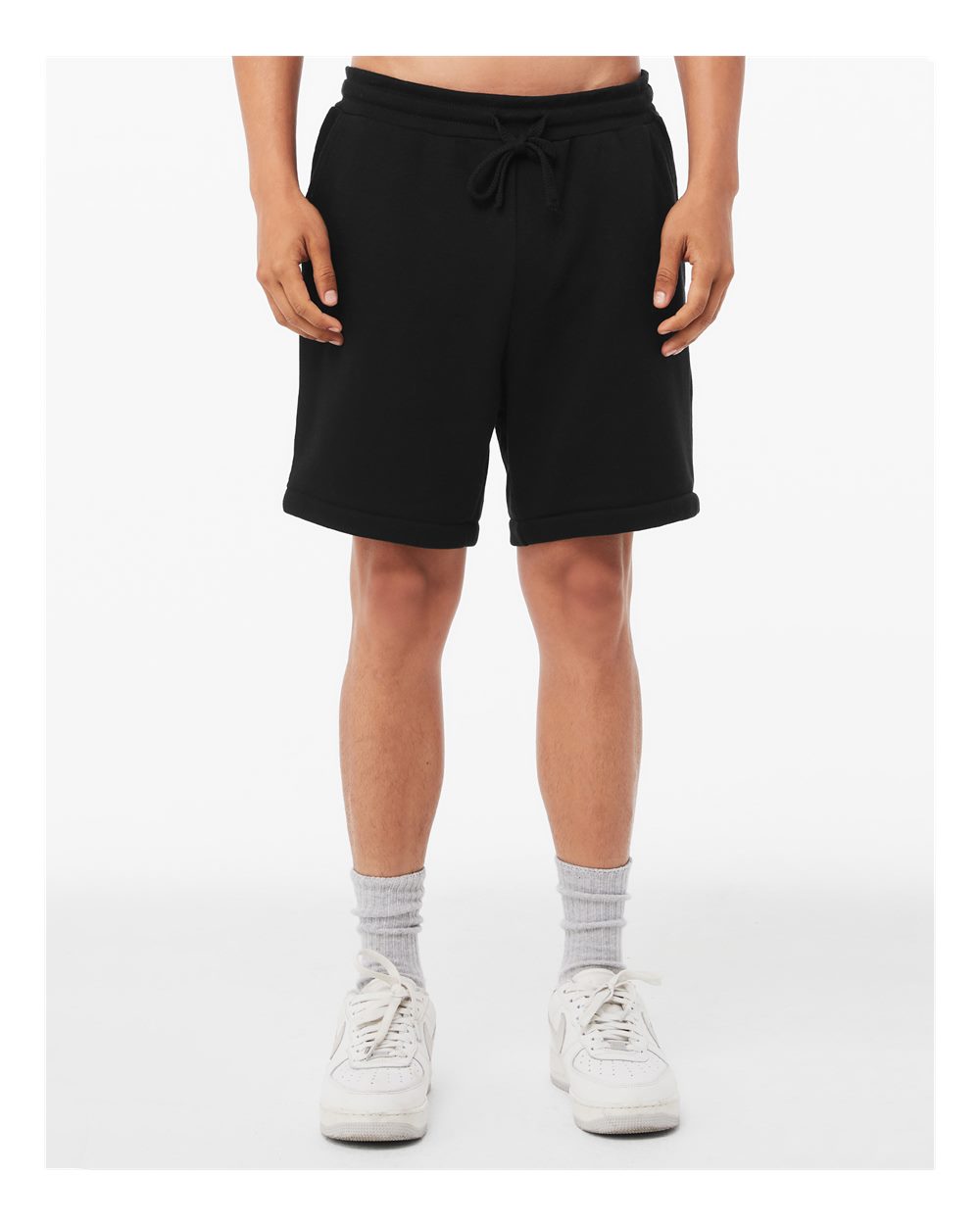 Unisex Shorts w/ pockets Bella + Canvas 100% Cotton Black