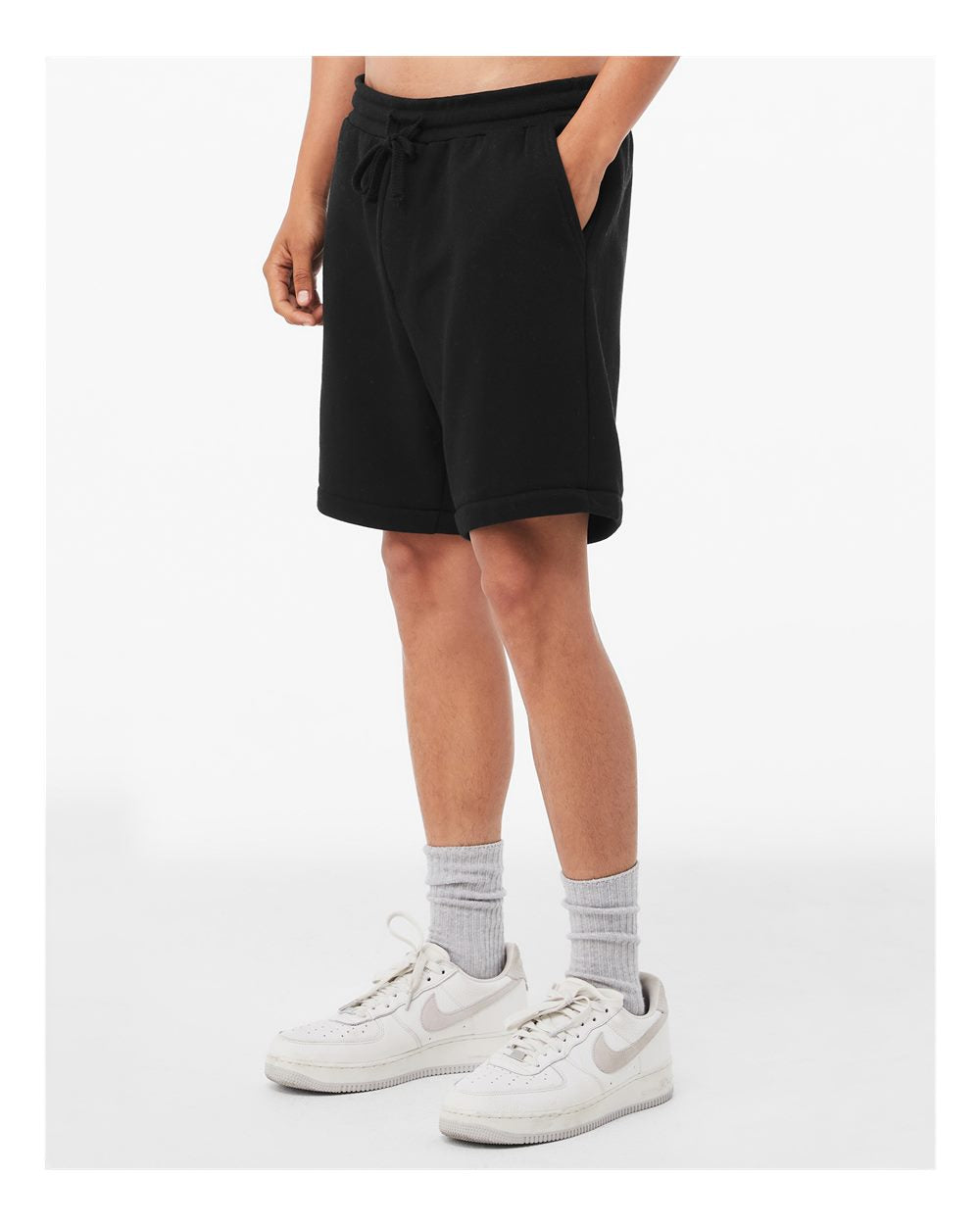 Unisex Shorts w/ pockets Bella + Canvas 100% Cotton Black