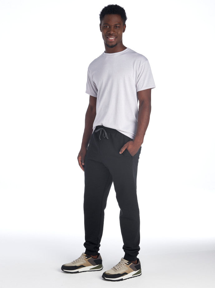 Unisex Joggers w/ pockets Jerzees 60/40 Cotton Blend Black