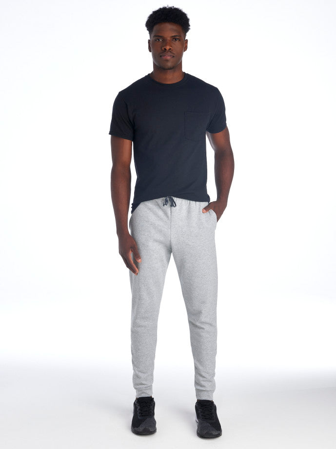 Unisex Joggers w/ pockets Jerzees 60/40 Cotton Blend Grey