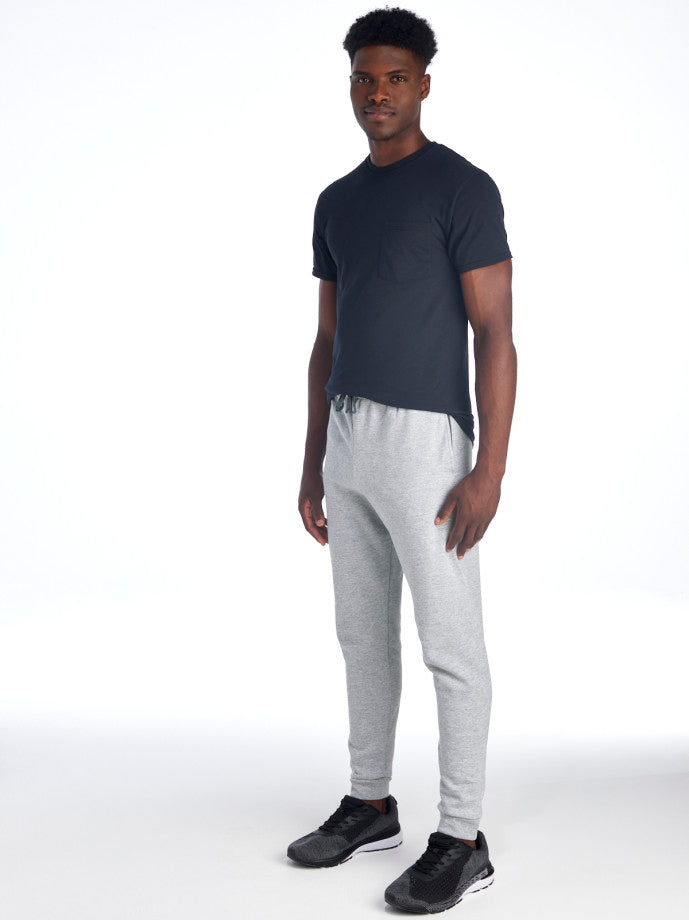 Unisex Joggers w/ pockets Jerzees 60/40 Cotton Blend Grey