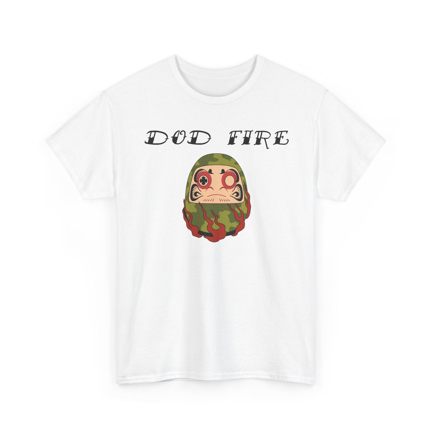 DOD Fire Camouflage Daruma Graphic Shirt