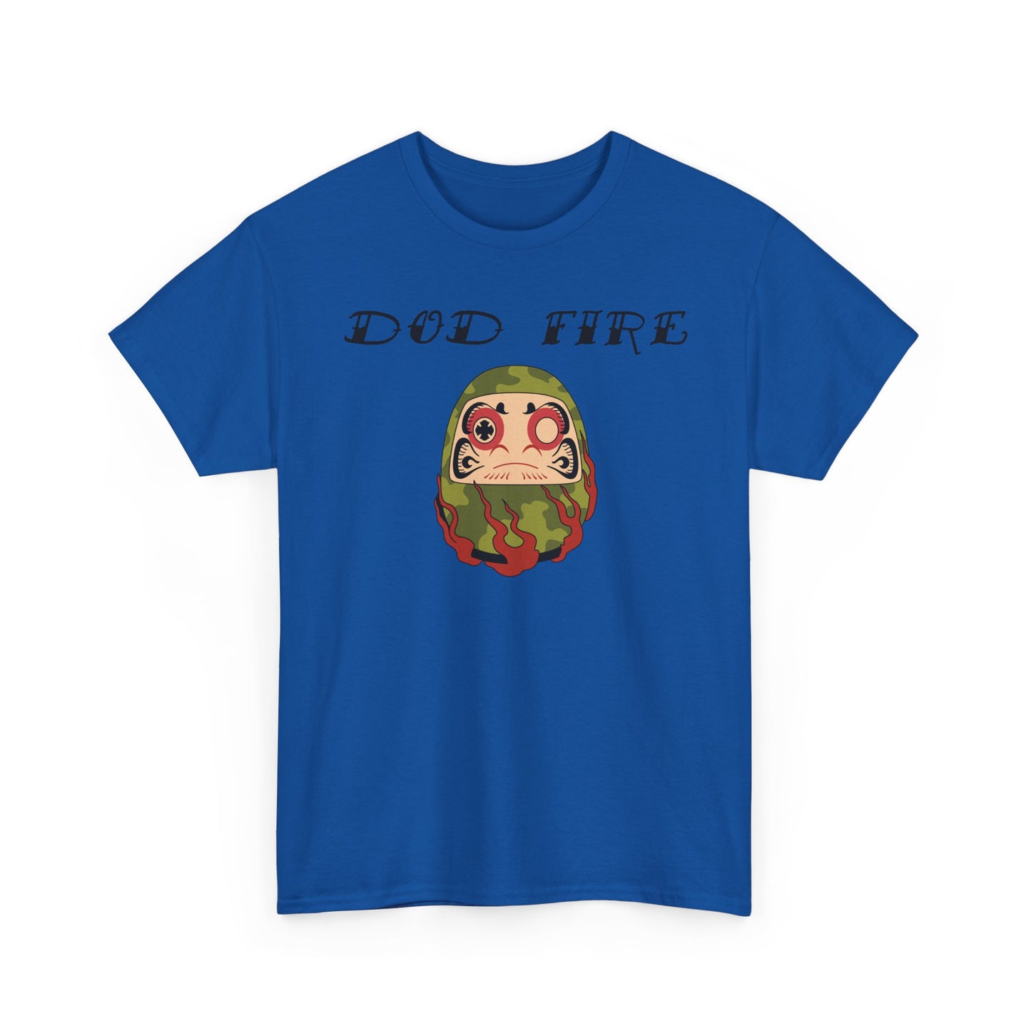 DOD Fire Camouflage Daruma Graphic Shirt