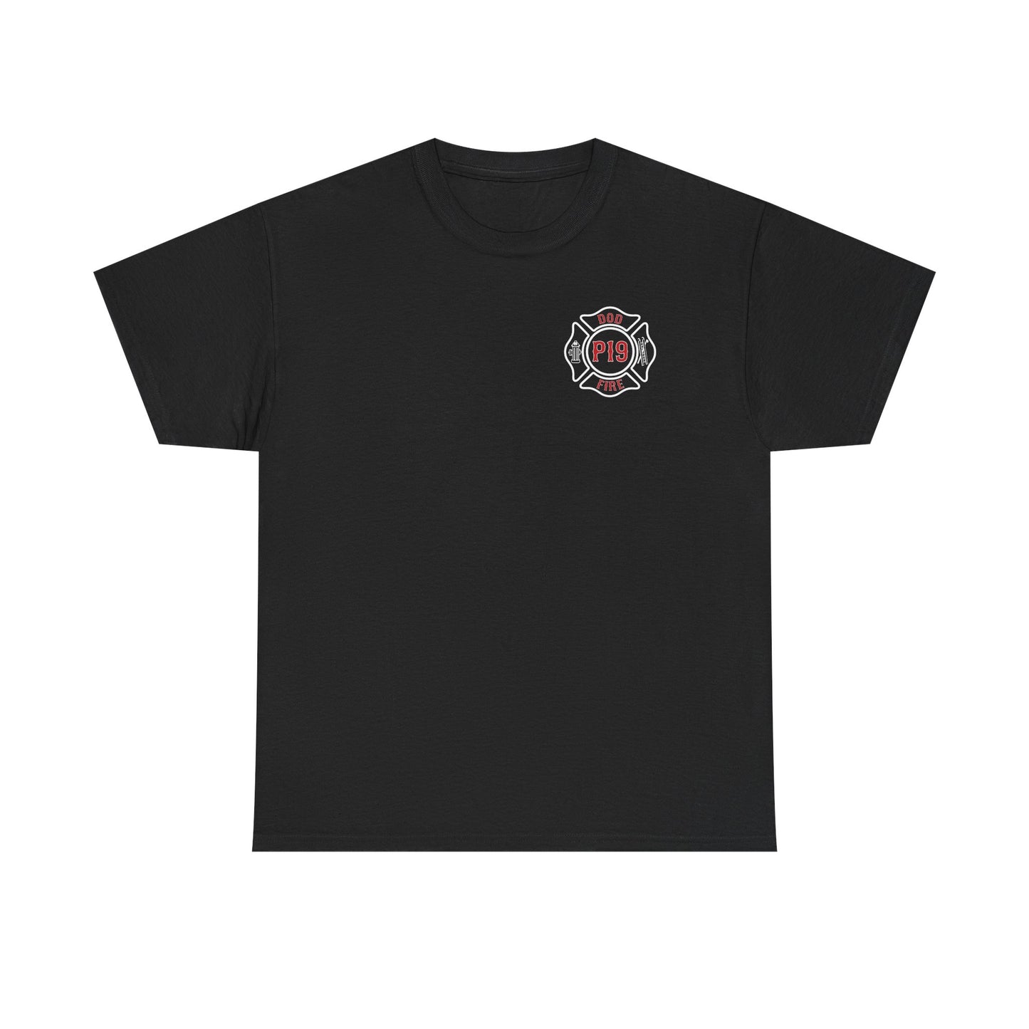 P-19 ARFF Fire Truck Tee Unisex Heavy Cotton Tee