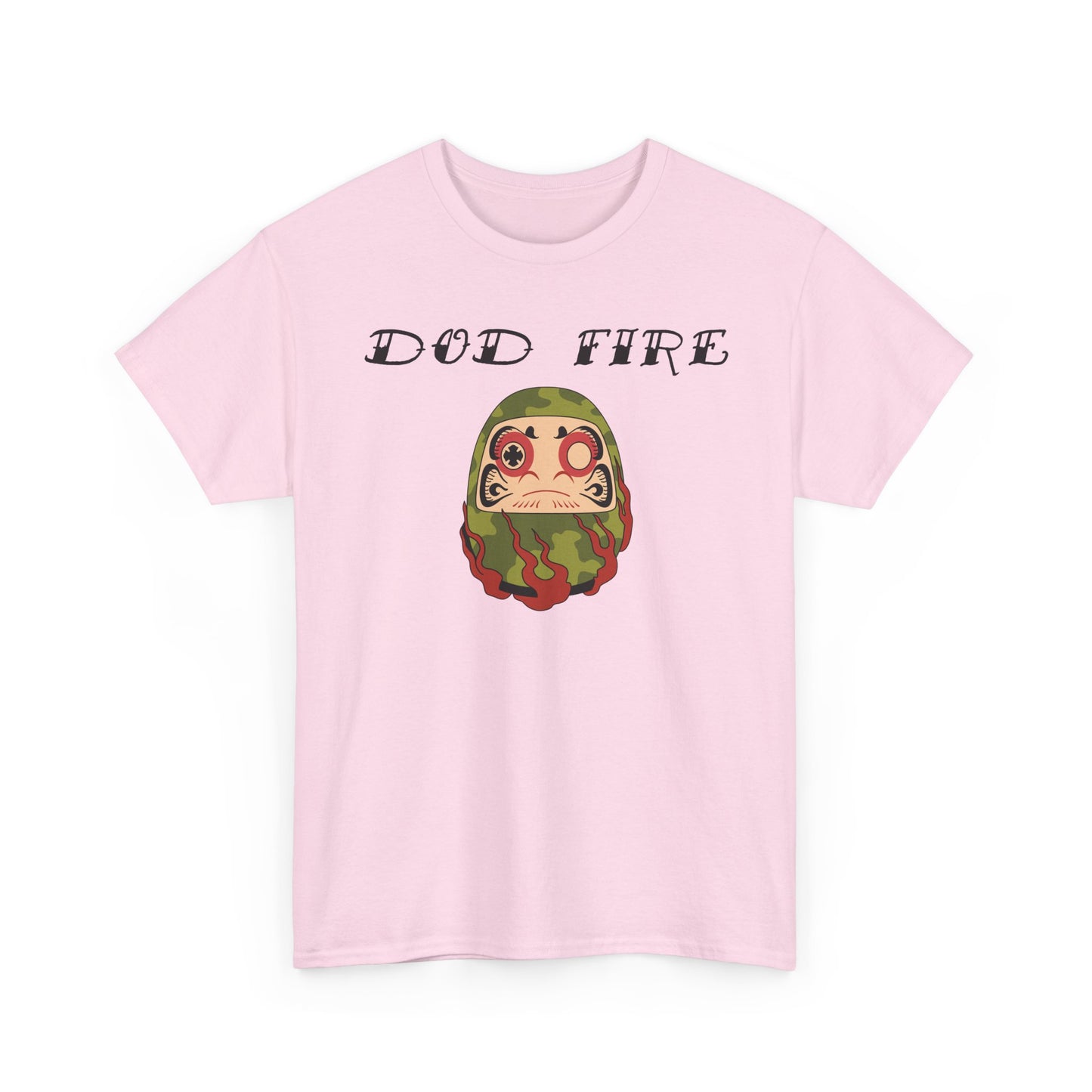 DOD Fire Camouflage Daruma Graphic Shirt