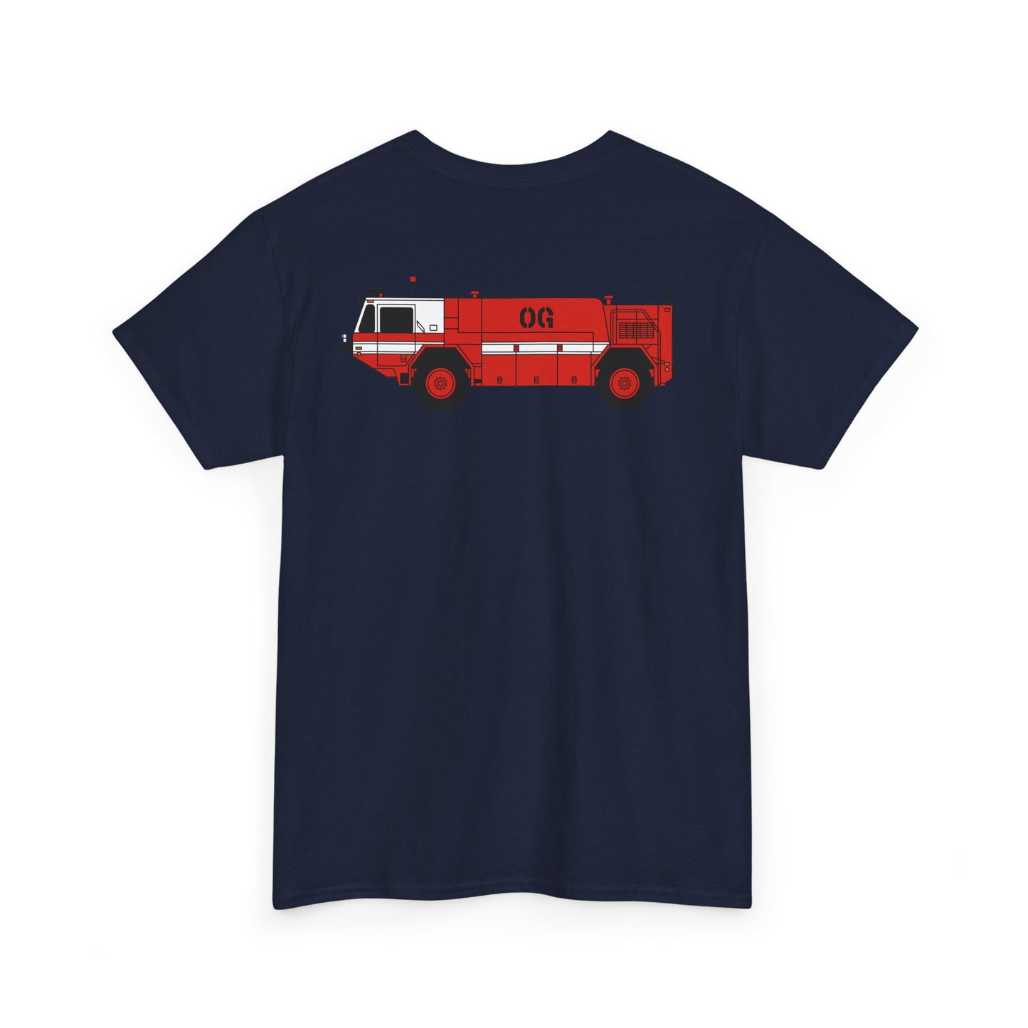 P-19 ARFF Fire Truck Tee Unisex Heavy Cotton Tee