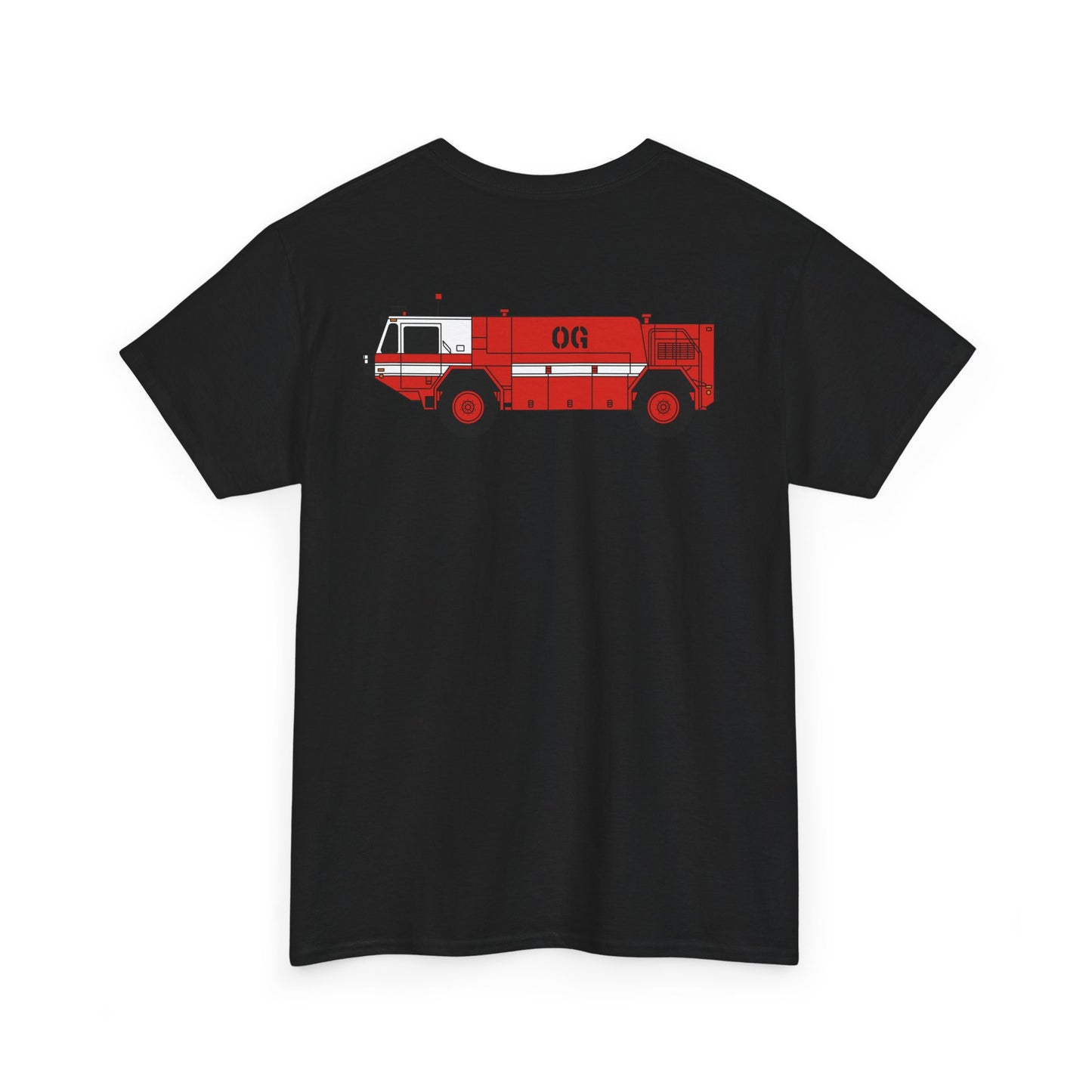 P-19 ARFF Fire Truck Tee Unisex Heavy Cotton Tee