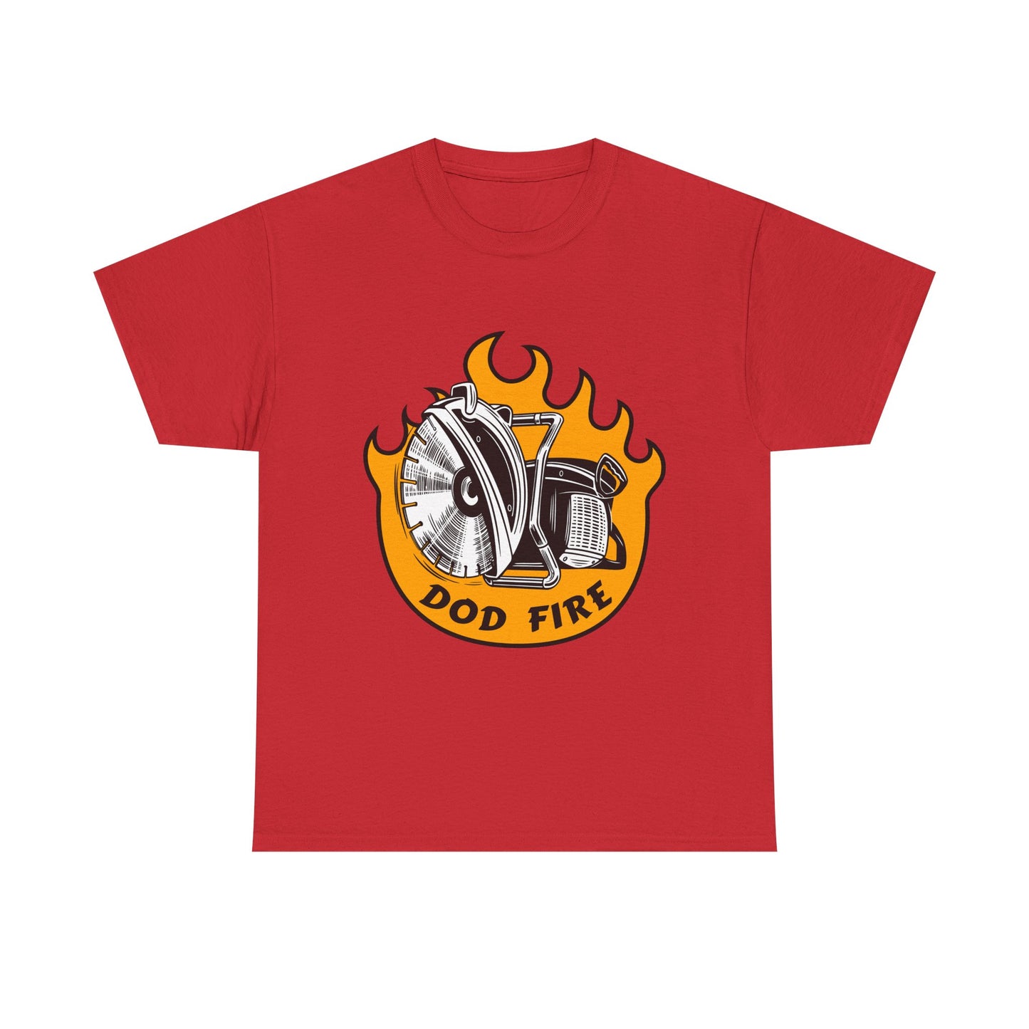 "DOD FIRE" K-12 Vent Graphic Firefighter T-Shirt