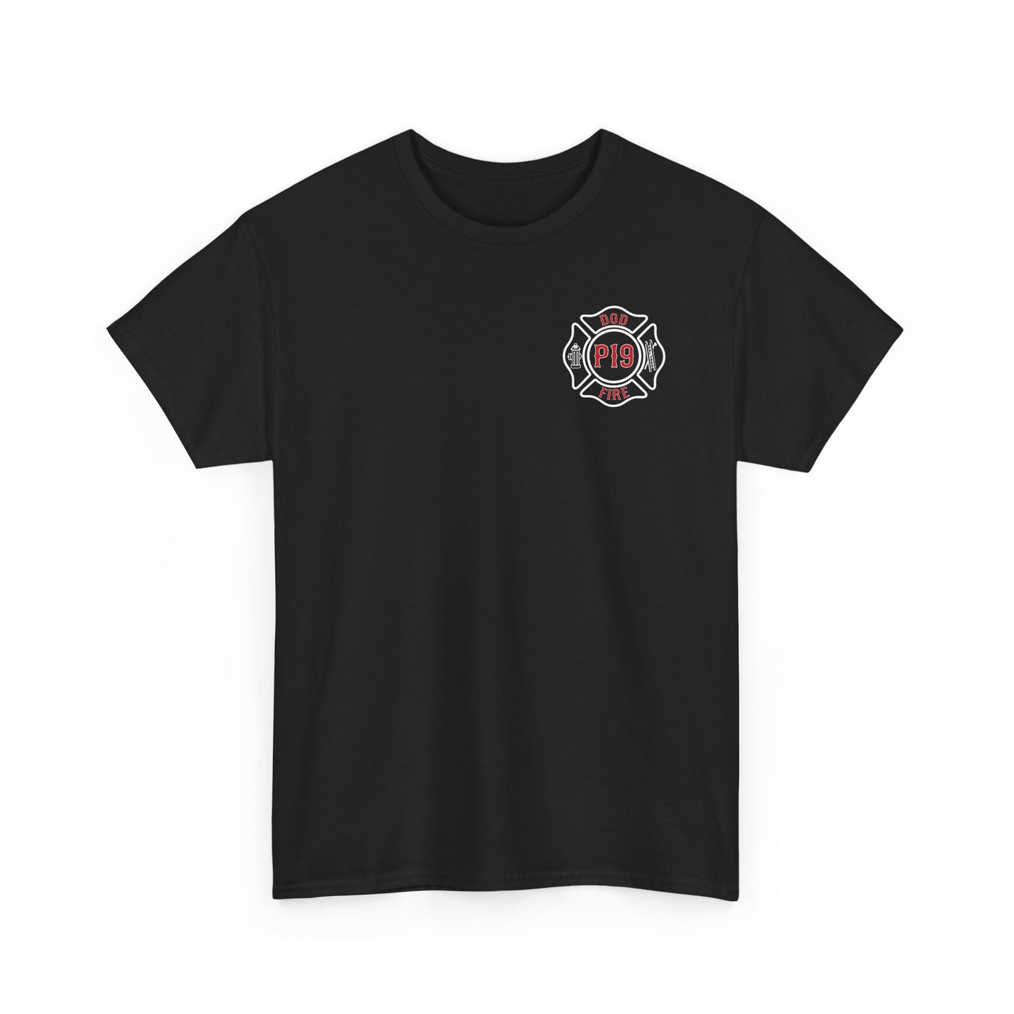 P-19 ARFF Fire Truck Tee Unisex Heavy Cotton Tee