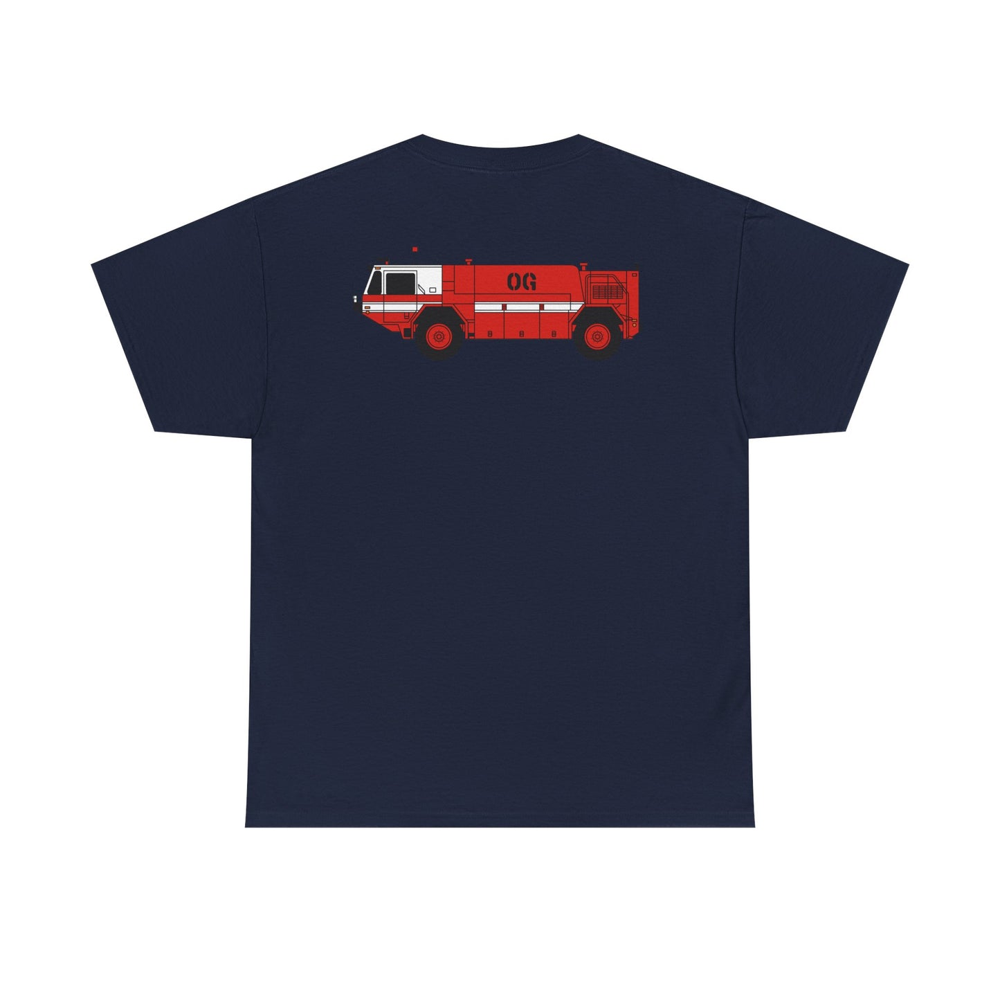 P-19 ARFF Fire Truck Tee Unisex Heavy Cotton Tee