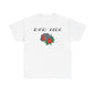 DOD Fire Helmet T-Shirt — Vintage Firefighter Helmet & Flowers