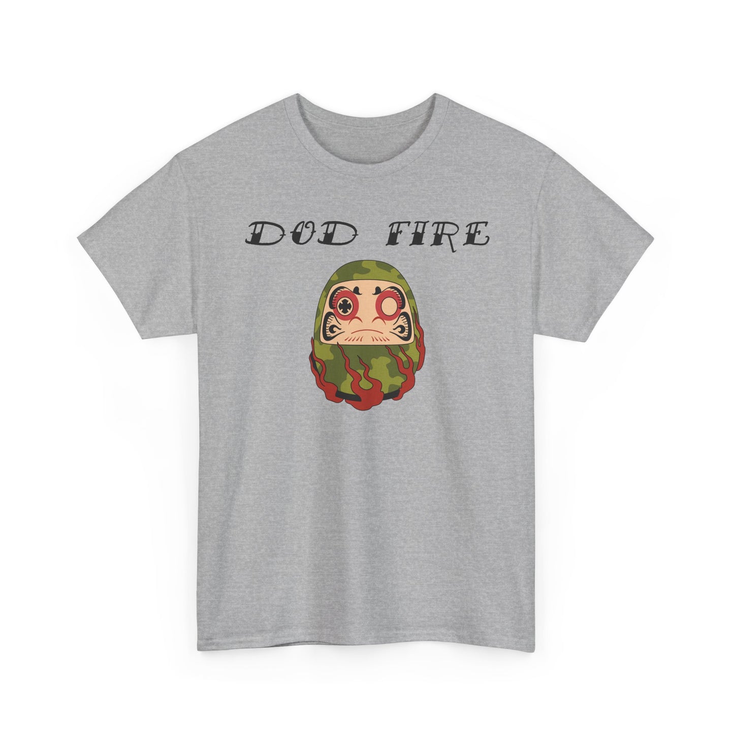 DOD Fire Camouflage Daruma Graphic Shirt