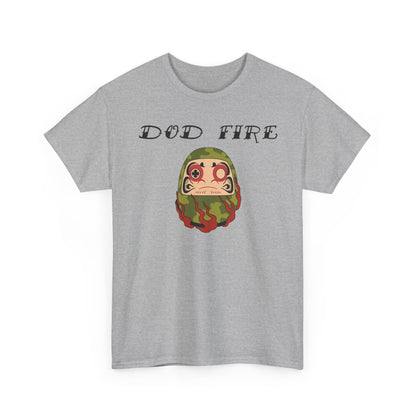 DOD Fire Camouflage Daruma Graphic Shirt