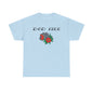 DOD Fire Helmet T-Shirt — Vintage Firefighter Helmet & Flowers