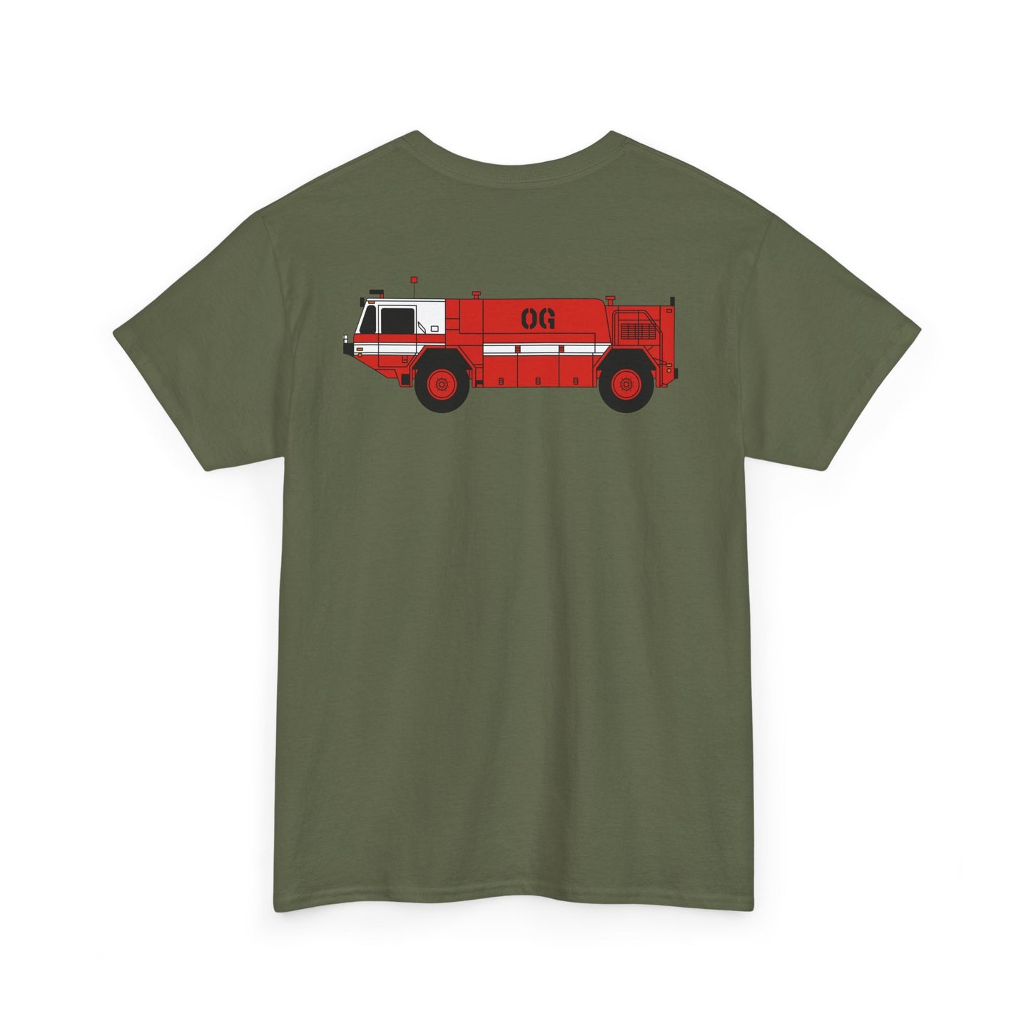 P-19 ARFF Fire Truck Tee Unisex Heavy Cotton Tee