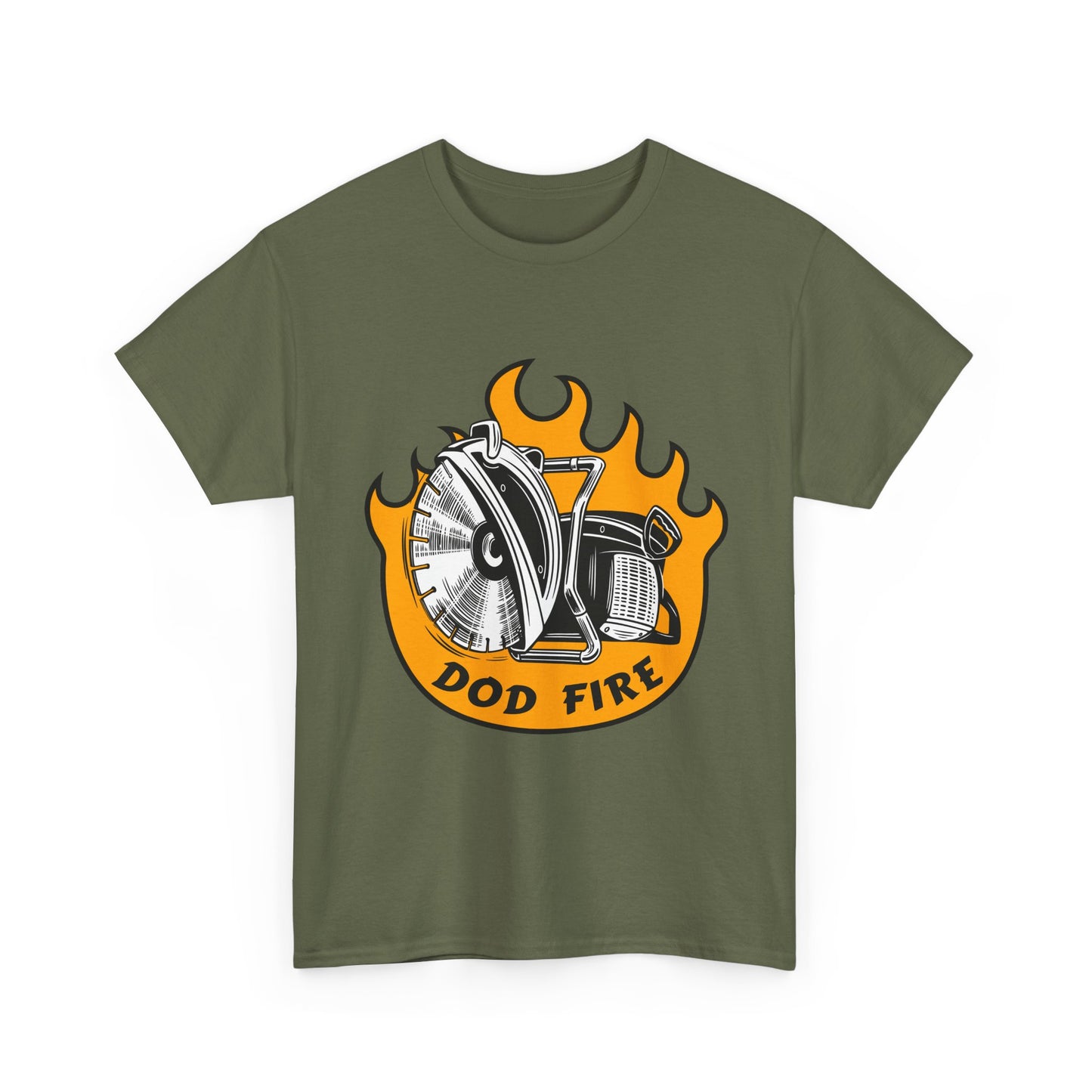 "DOD FIRE" K-12 Vent Graphic Firefighter T-Shirt