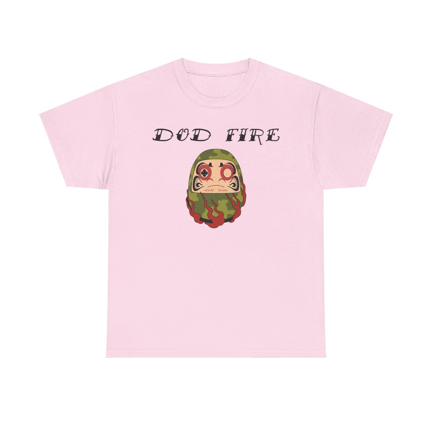 DOD Fire Camouflage Daruma Graphic Shirt