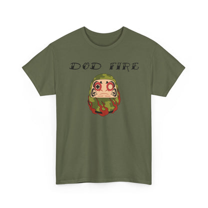 DOD Fire Camouflage Daruma Graphic Shirt