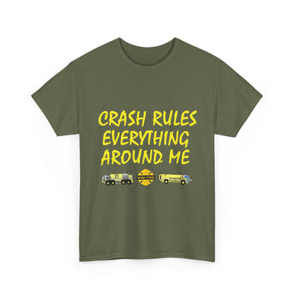 Crash Rules Everything Around Me T-Shirt — Wu Retro Firefighter Tee