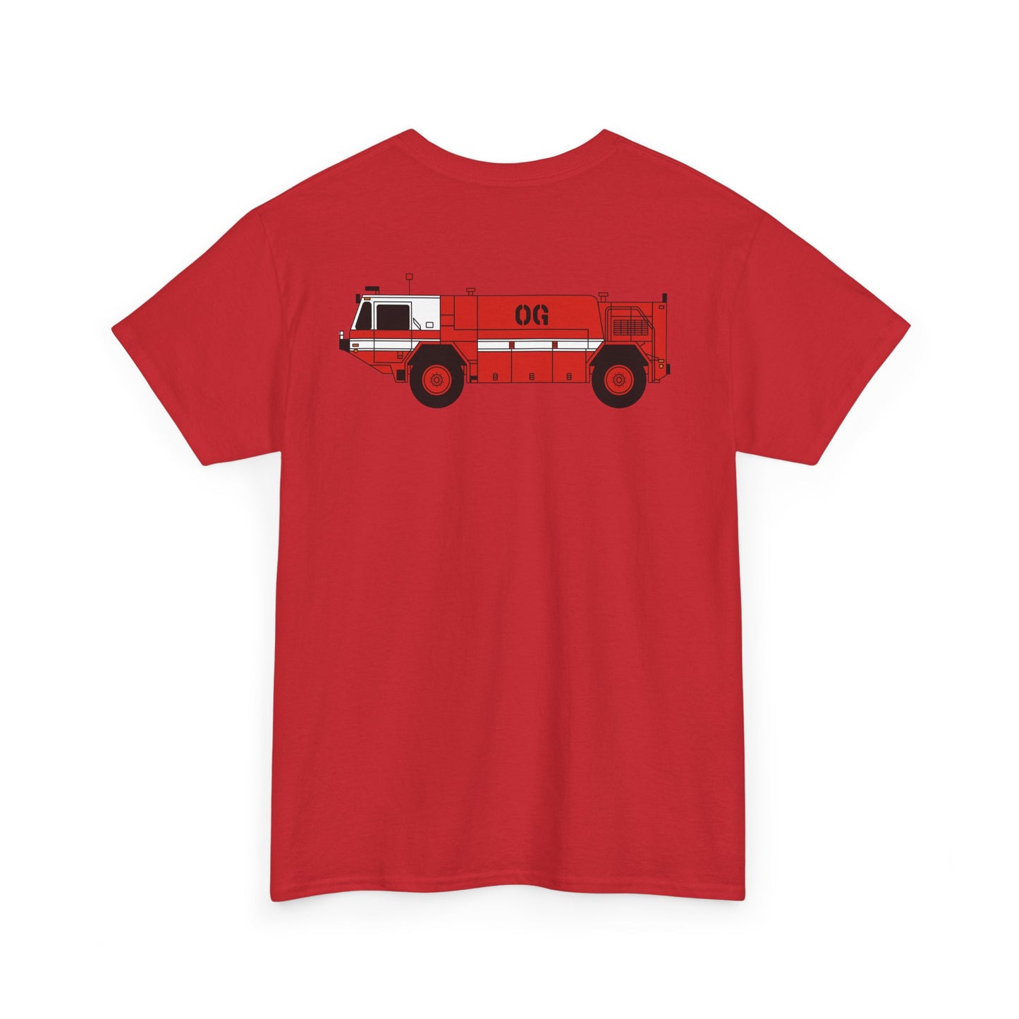 P-19 ARFF Fire Truck Tee Unisex Heavy Cotton Tee