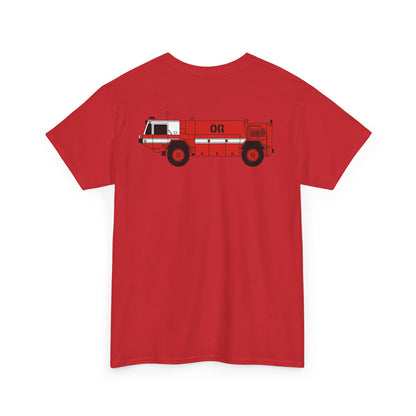 P-19 ARFF Fire Truck Tee Unisex Heavy Cotton Tee