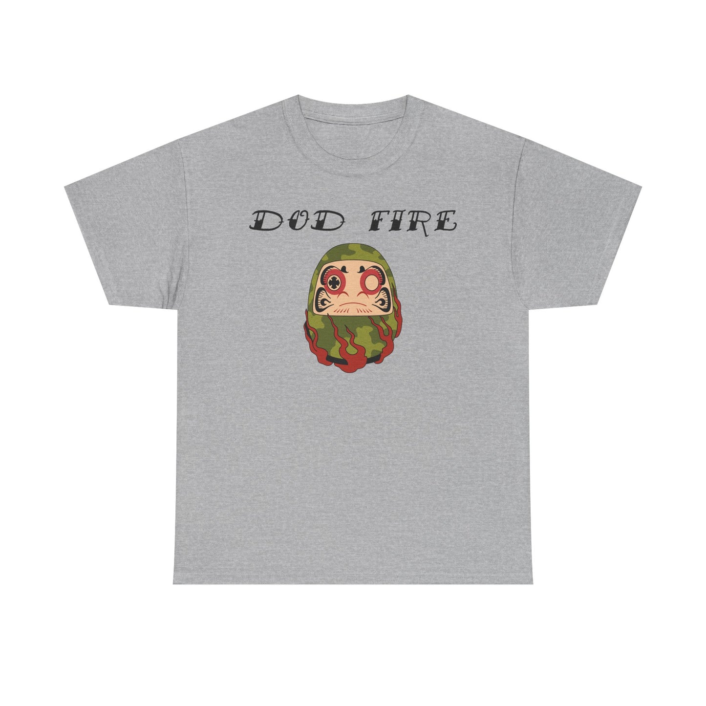 DOD Fire Camouflage Daruma Graphic Shirt