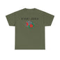 DOD Fire Helmet T-Shirt — Vintage Firefighter Helmet & Flowers