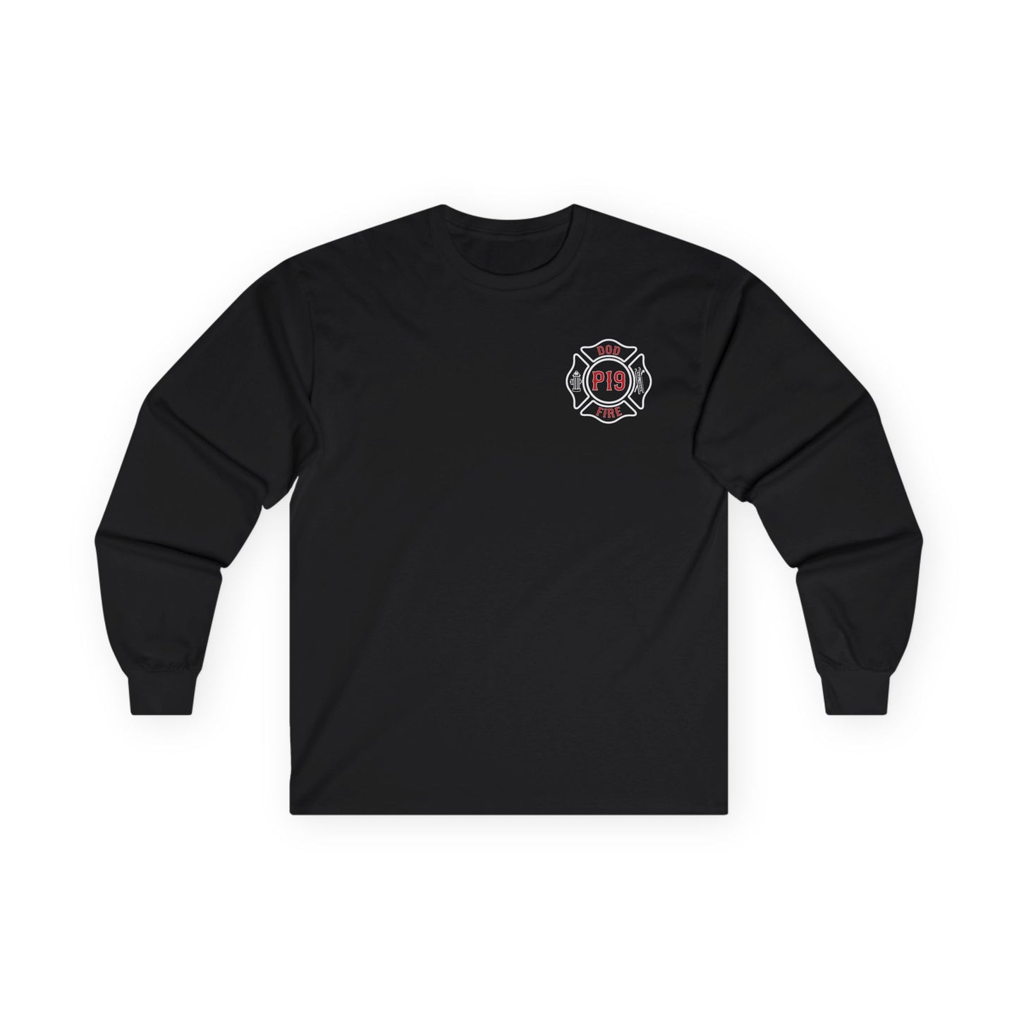 Fire Truck Long Sleeve Tee - Unisex Cotton Shirt for Firefighters and Enthusiasts