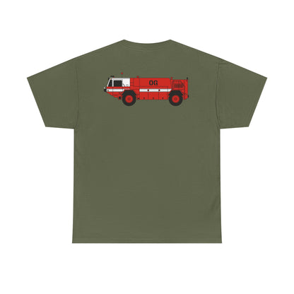 P-19 ARFF Fire Truck Tee Unisex Heavy Cotton Tee