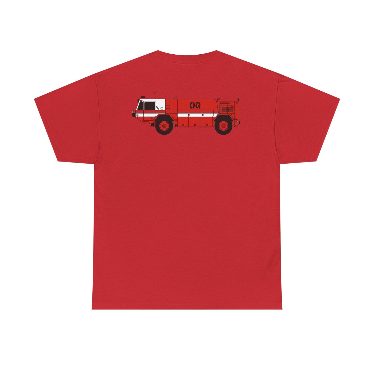 P-19 ARFF Fire Truck Tee Unisex Heavy Cotton Tee