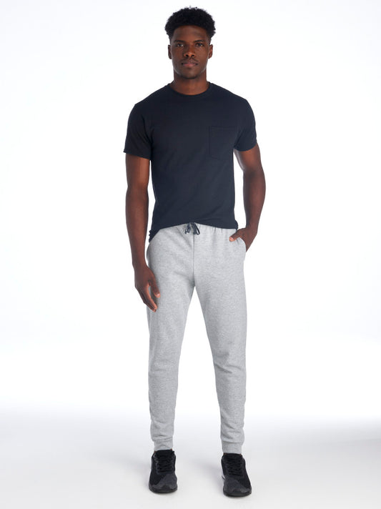Unisex Joggers w/ pockets Jerzees 60/40 Cotton Blend Grey