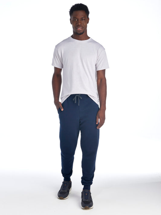 Unisex Joggers w/ pockets Jerzees 60/40 Cotton Blend Navy