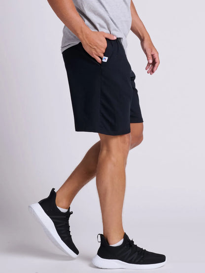 Unisex Shorts w/ pockets Russell Athletic 100% Cotton Black